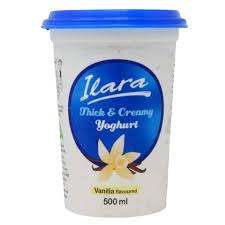 ILARA YOGHURT VANILLA 500ML CUP