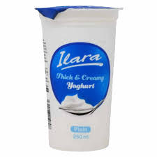 ILARA YOGHURT NATURAL 250ML CUP