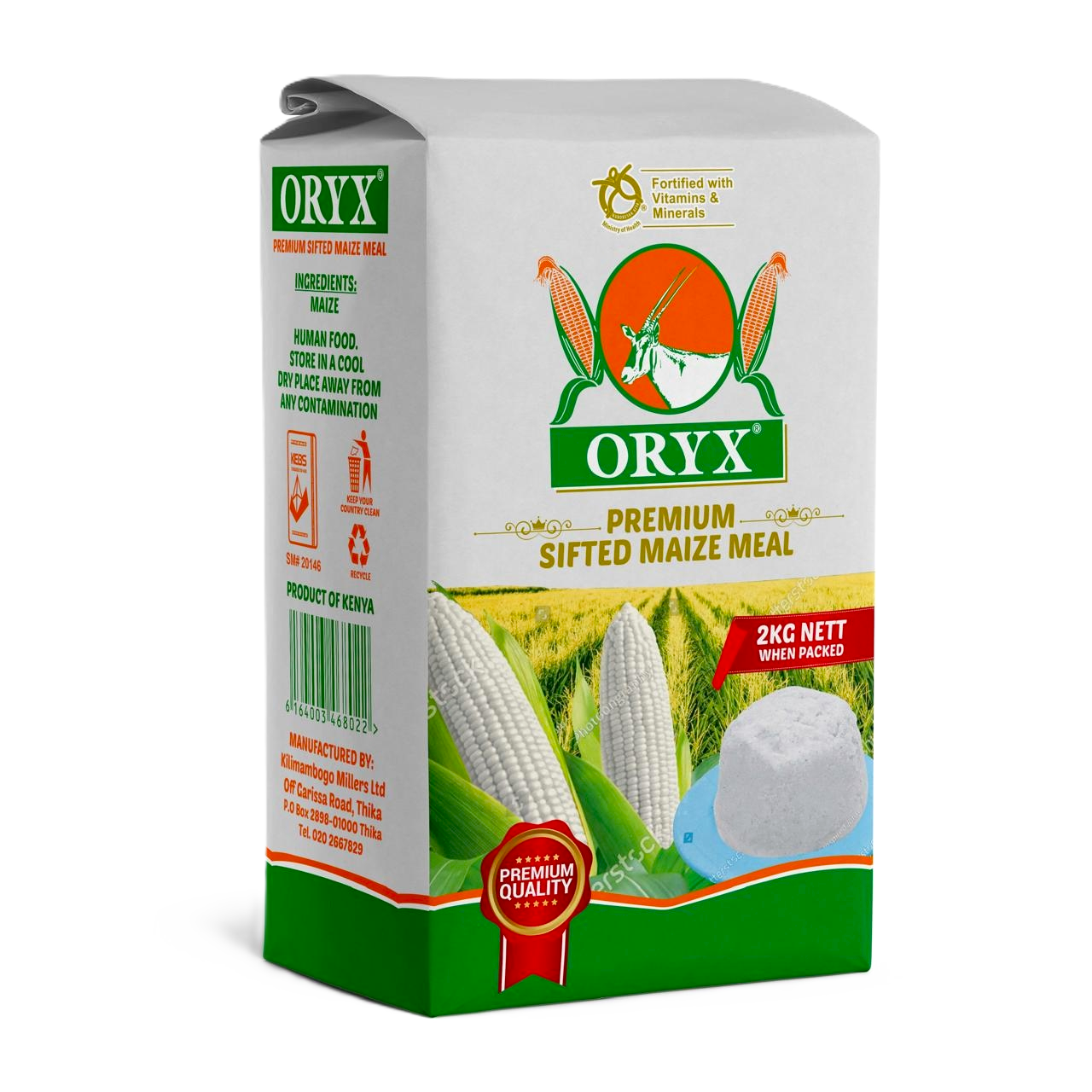 ORYX MAIZE MEAL 2KG