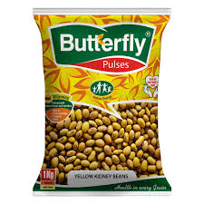 BUTTERFLY YELLOW KIDNEY BEANS 1KG
