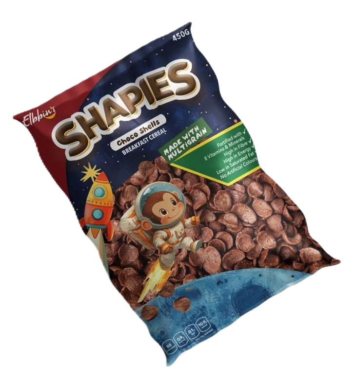 SHAPPIES CHOCO SHELLS CEREALS 250G