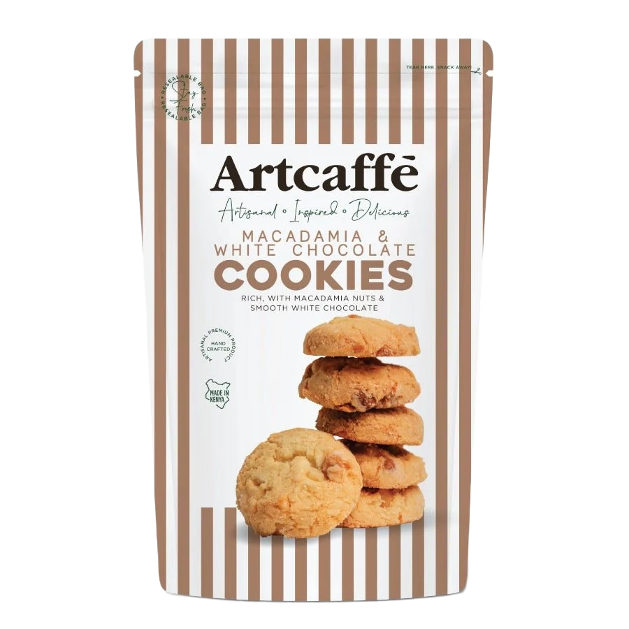 ARTCAFFE MACADAMIA & W/CHOC  COOKIES 200G