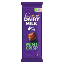 CADBURY MINT CRISP CHOC BAR 80G