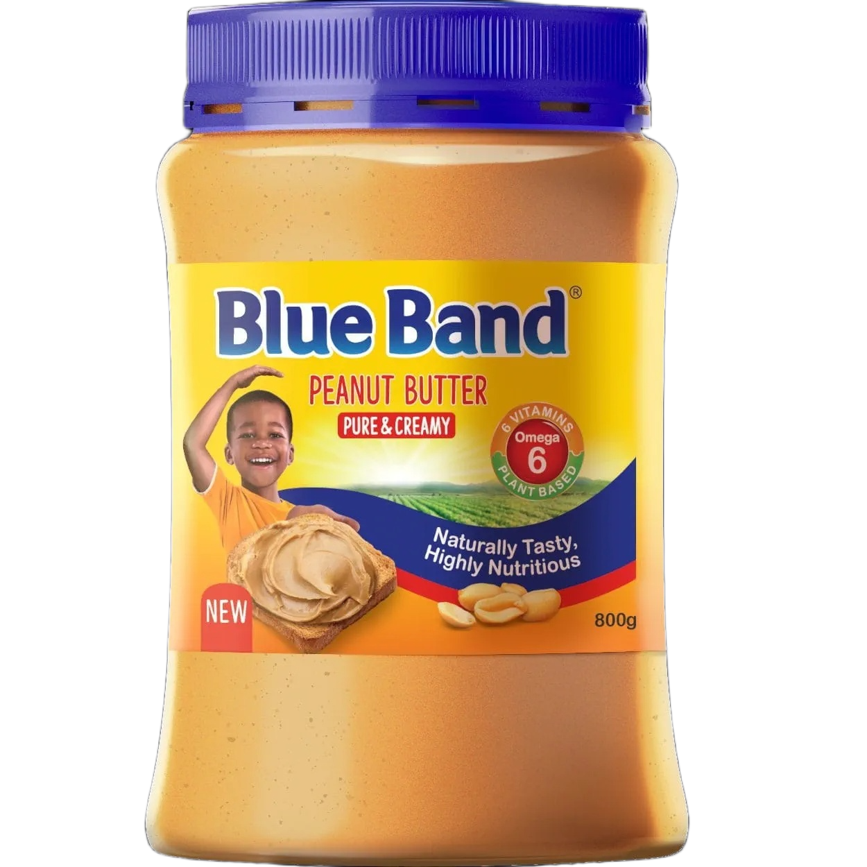 BLUE BAND PEANUT BUTTER 800G CRUNCHY 