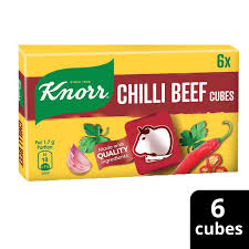 KNORR BEEF CHILLI CUBE 6X8.5G/8G (6S)