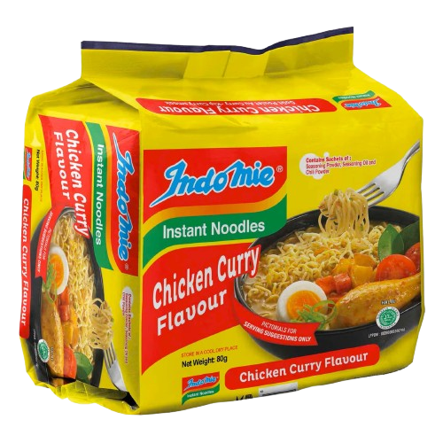 INDOMIE CHICKEN CURRY NOODLES 80GX5 V/P