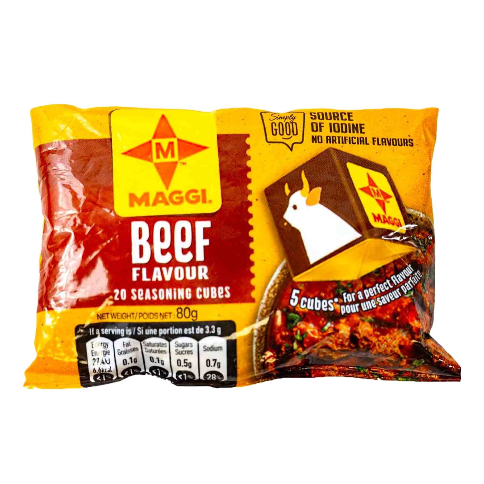 MAGGI BEEF FLAV CUBE 80G