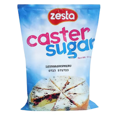 ZESTA CASTER SUGAR BAGS 500G SAT