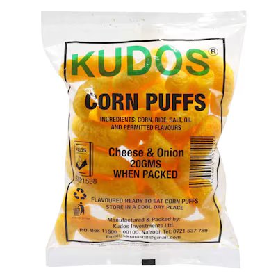 KUDOS CHEESE & ONION 20G