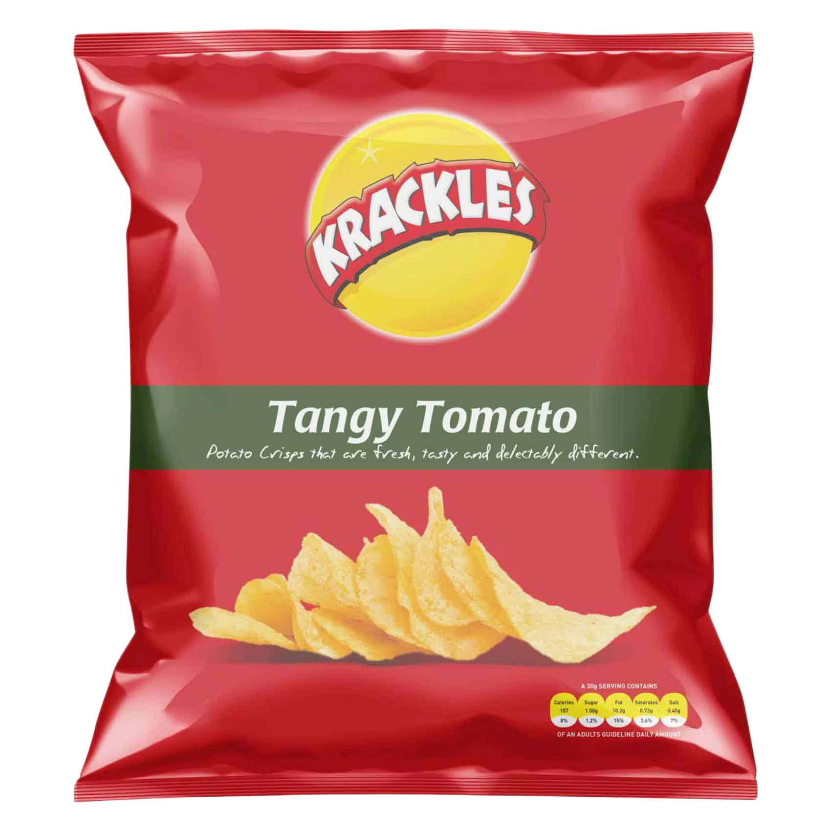 KRACKLES TANGY TOMATO CRISPS 125G