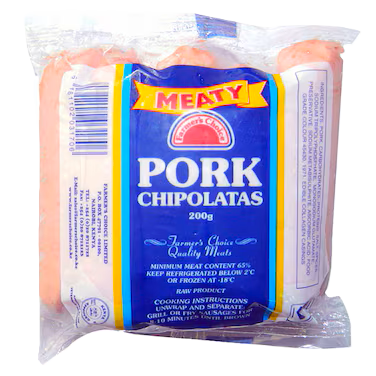 PORK CHIPOLATAS 200G F/CHOICE