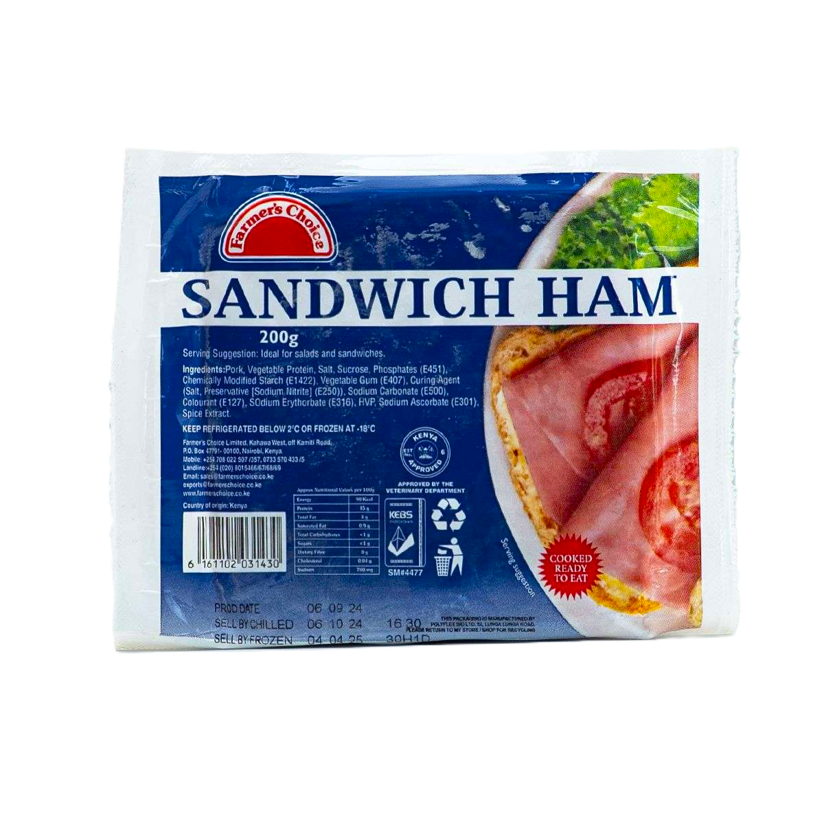 SANDWICH HAM 200G F/CHOICE