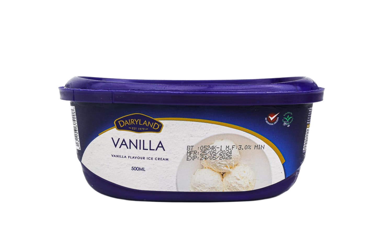 D/LAND ICE CREAM VANILLA 500ML