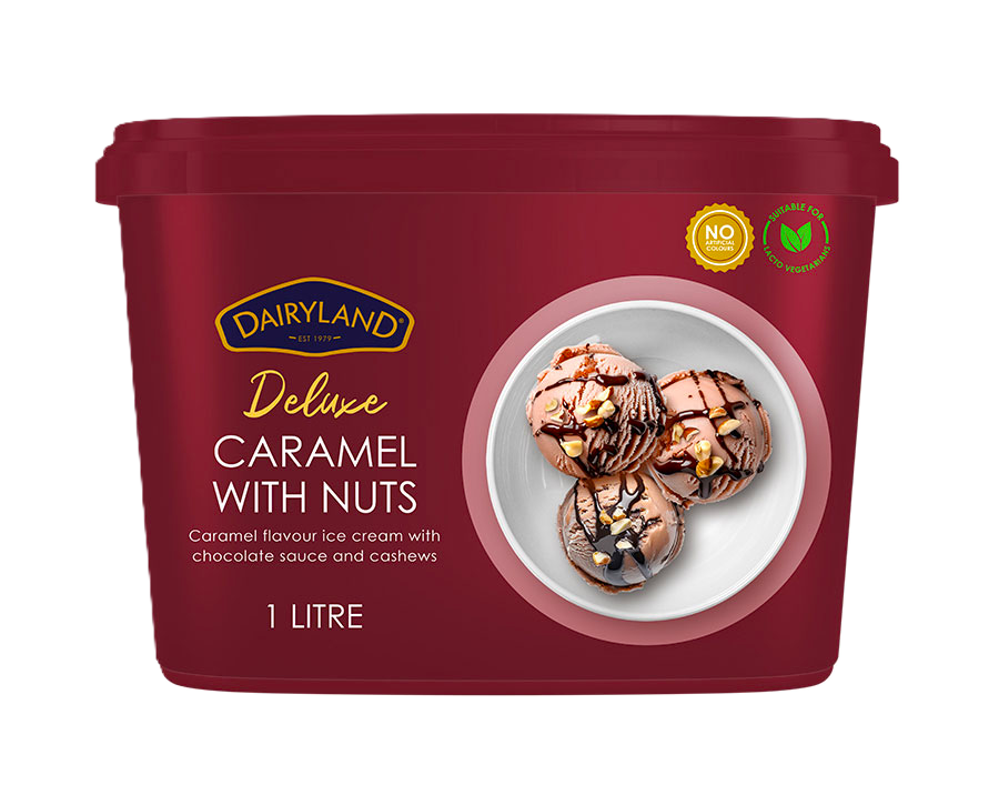 D/LAND ICE CREAM CARAMEL & NUTS 1L