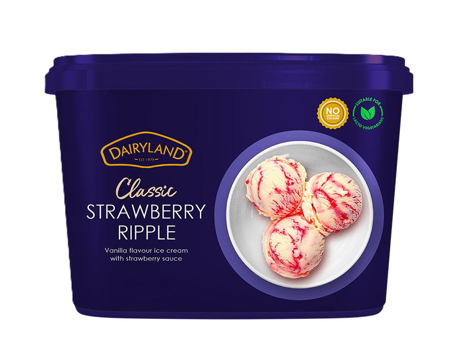 D/LAND ICE CREAM CLASSIC S/BERRY RIPPLE 500ML