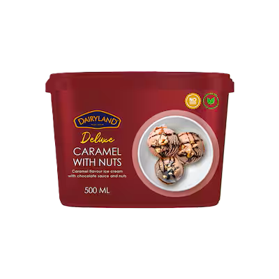 D/LAND ICE CREAM DELUXE CARAMEL & NUTS 500ML