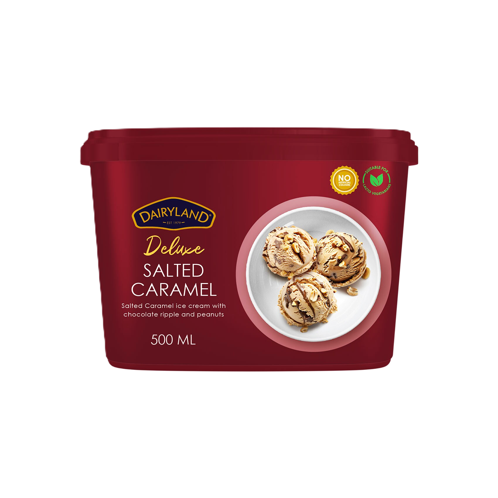 D/LAND ICE CREAM DELUXE SALTED CARAMEL 500ML