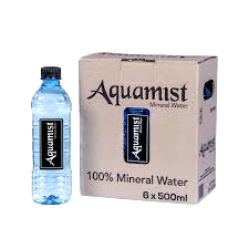 AQUAMIST MINERAL WATER 500ML 6 PACK