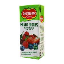 DEL MIXED BERRY JUICE BLEND 250ML TR