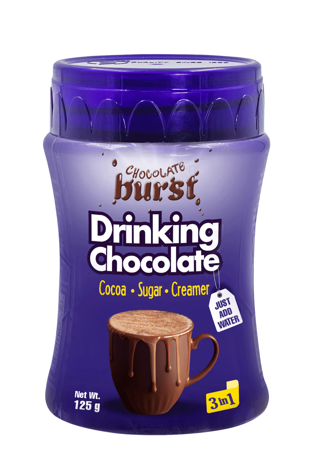 CHOCOLATE BURST 3IN1 125G JAR