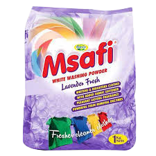 MSAFI WASHING POWDER 1KG LAV FRESH
