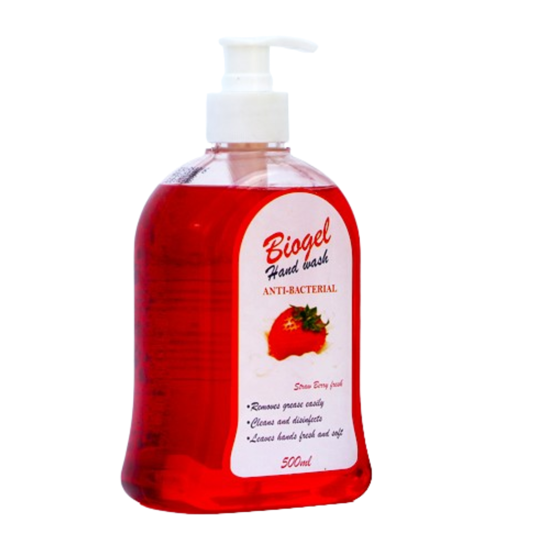 BIOGEL ANTIBAC H/WASH 500ML STRAW/FRESH