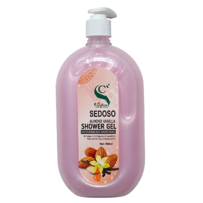SEDOSO SHOWER GEL 750ML ALMOND VANILLA