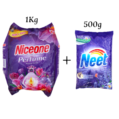 NICEONE W/POWDER PERFUMED PURPLE FLOWER 1KG 