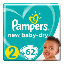 PAMPERS JUMBO #2 MINI 3*62 (NEW BORN)
