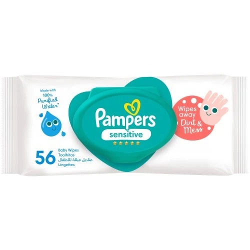 PAMPERS WIPES SENSITIVE 12X56