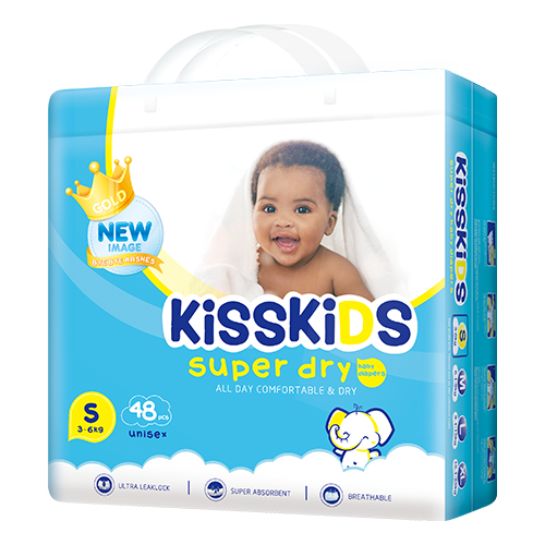 KISSKIDS DIAPERS SMALL #0703 H/C 48PCS