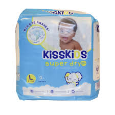KISSKIDS DIAPERS LARGE #0740 L/C 8PC