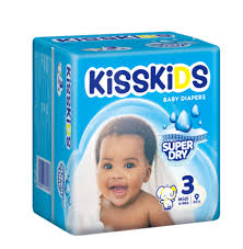 KISSKIDS DIAPERS MEDIUM #0739 L/C 9PC