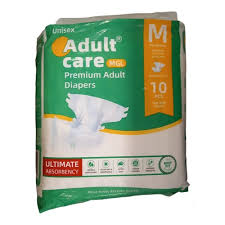 CARE ADULT DIAPERS 10S MEDIUM