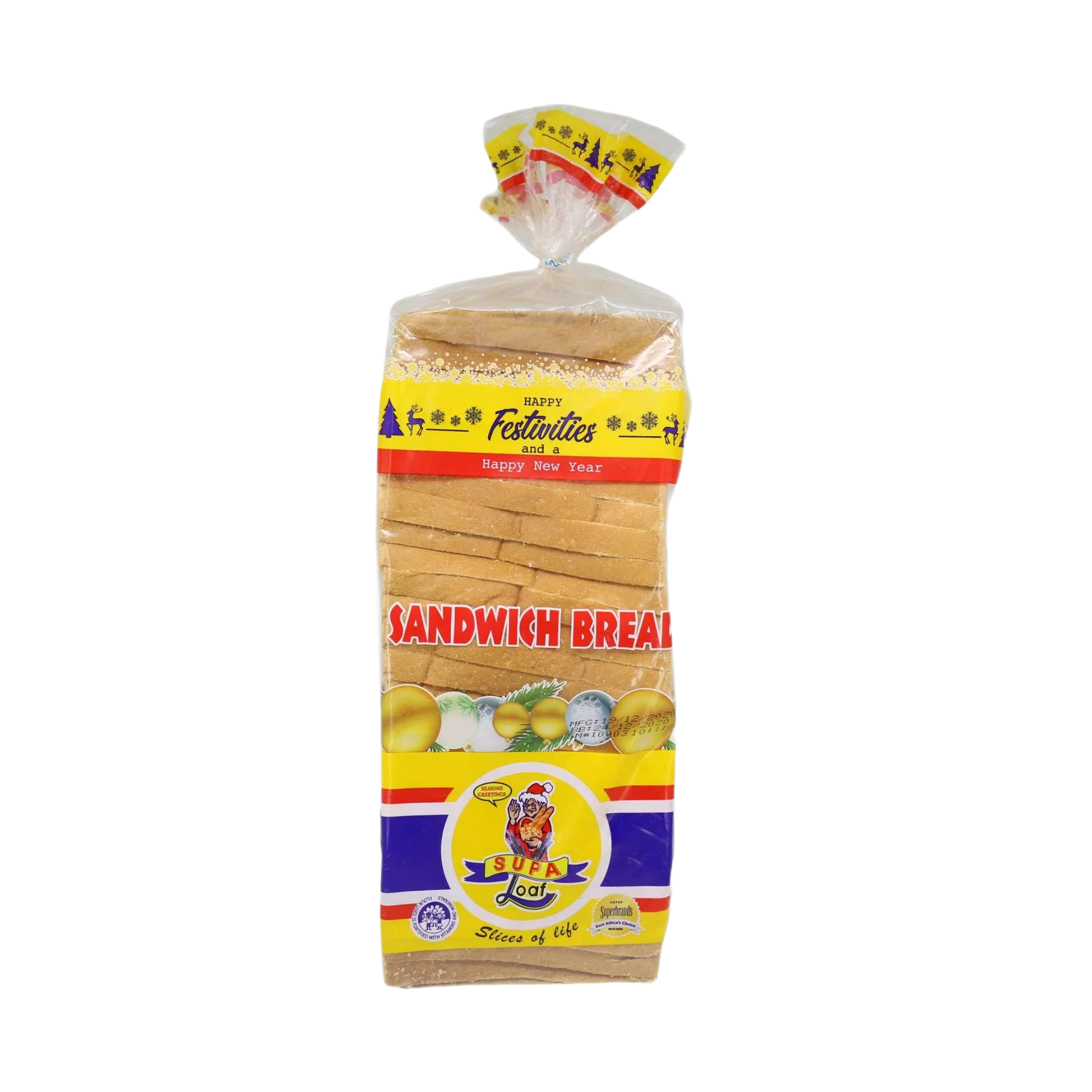 SUPA LOAF WHITE BREAD 800G