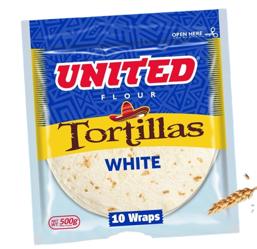 UNITED TORTILLA WHITE 10PCS 500G PACK