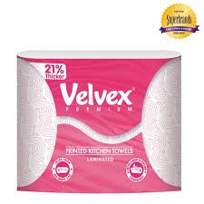 VELVEX  KITCHEN TOWEL PREM PINK PRINT SINGLE