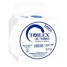 TOILEX JUMBO ROLL WHITE 100MTRS