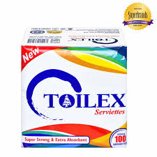 TOILEX WHITE SERVIETTE 100S