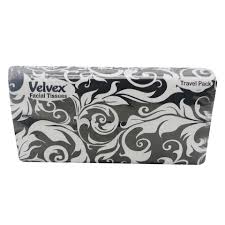 VELVEX FACIAL TISSUE 80S PREMIUM BLACK BIB
