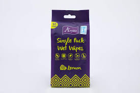 ARYUV WET WIPE 10S SINGLE PACK LEMON