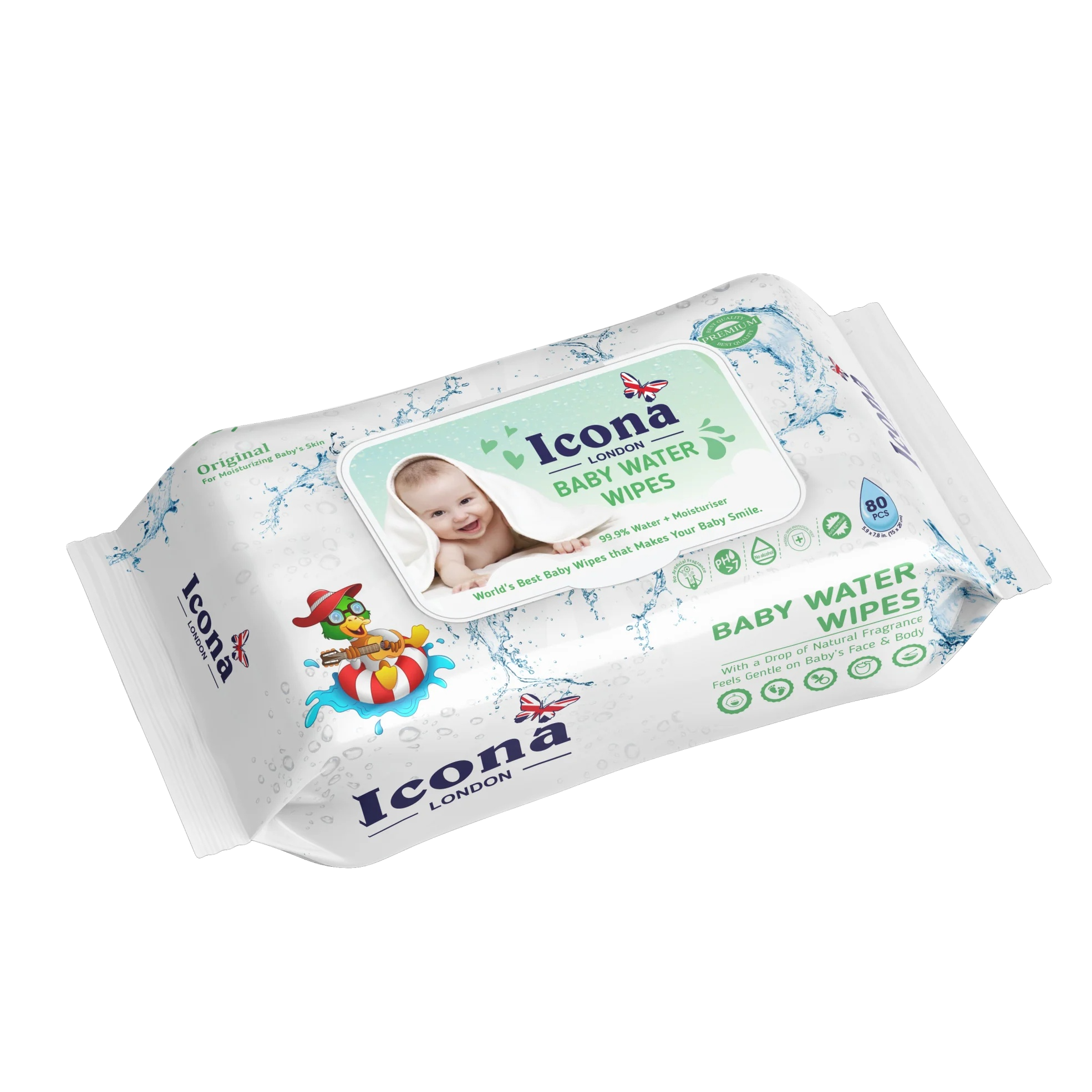ICONA BABY WIPES ORIG 80S
