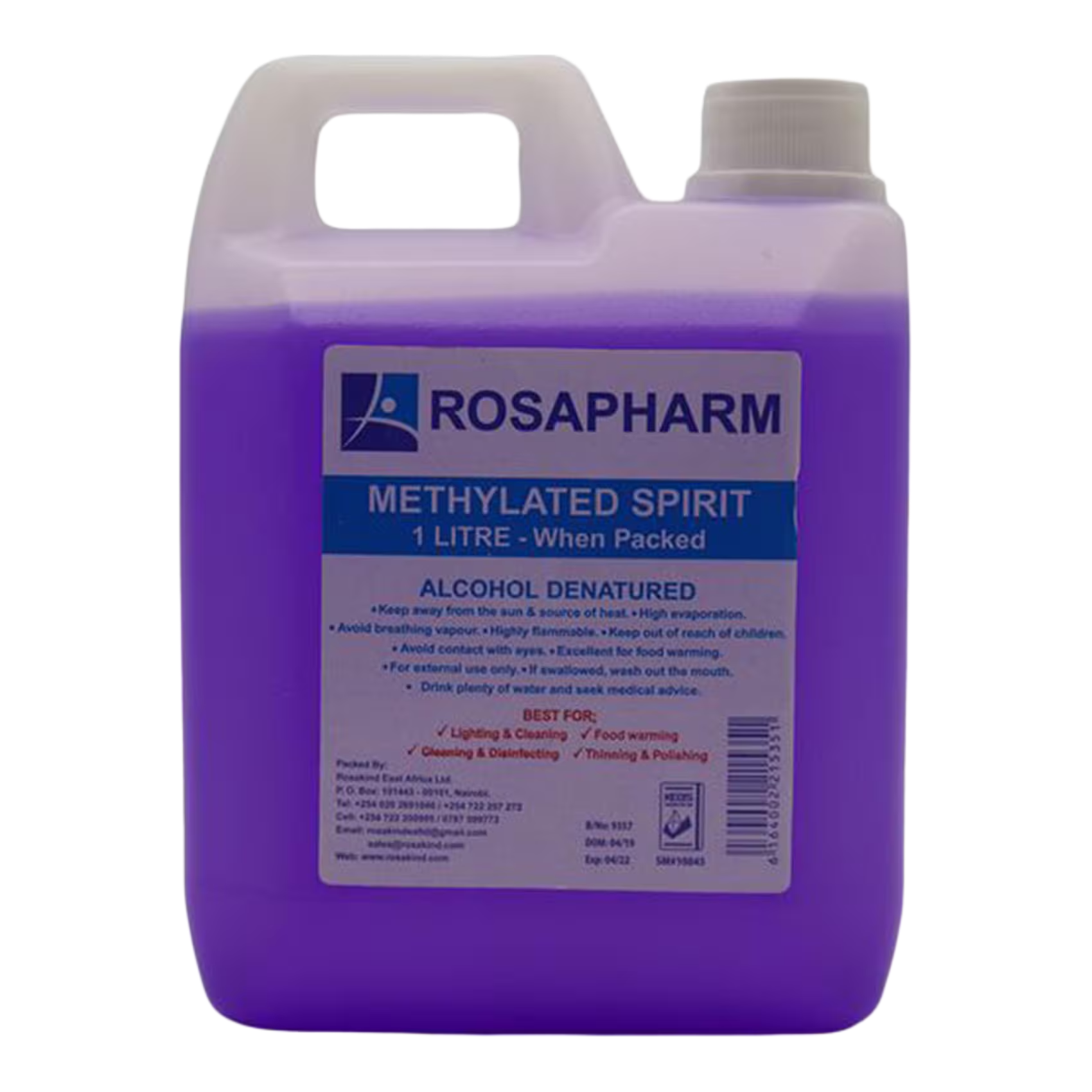 ROSAPHARM METHYLATED SPIRIT 1L