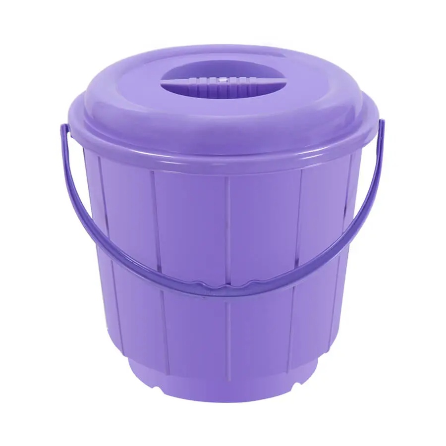 STRIPE BUCKET NO 20 W/LID COL