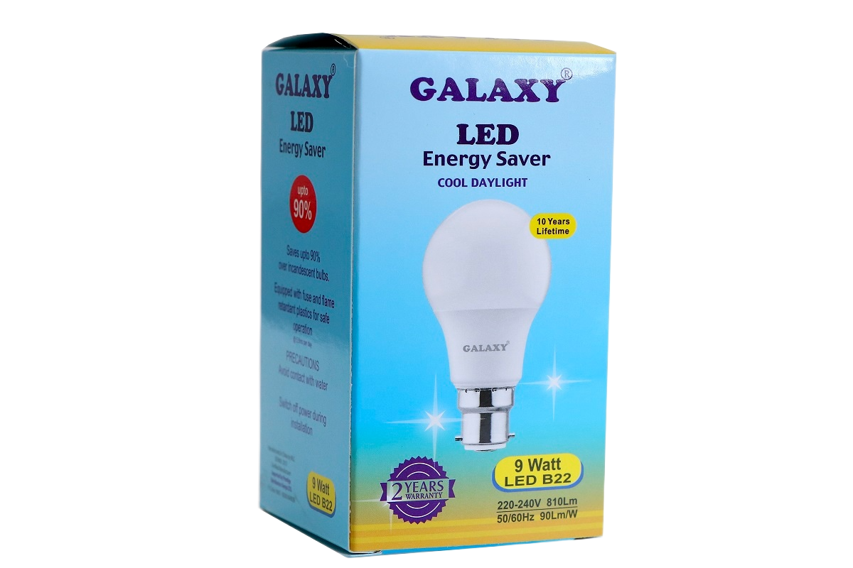 GALAXY LED BULB 9WTS B22