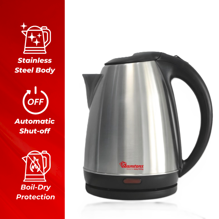 RAMTONS SS CORDLESS KETTLE 1.7LT RM/570 