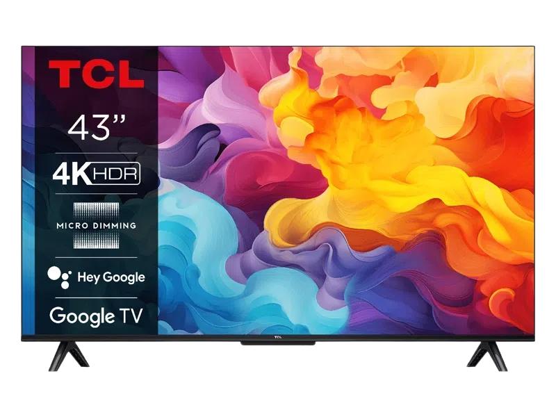 TCL 43INCH TV 4K HDR GOOGLE TV (43V6D)