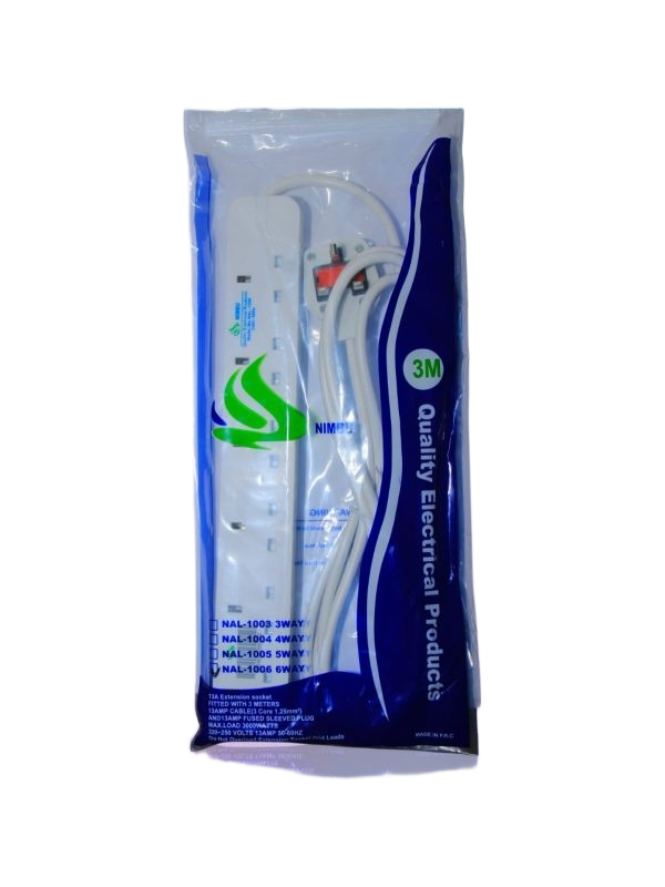 NIMBU EXTENSIONS 6 WAY W SURGE PROTECT NAL-3UOP220