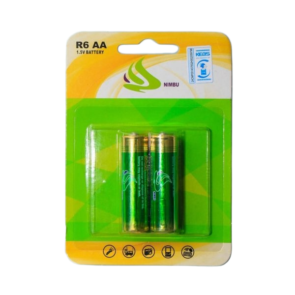 NIMBU HEAVY DUTY BATTERY (R6 AA)  2PC