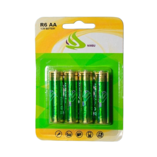 NIMBU HEAVY DUTY BATTERY (R6 AA)  4PC
